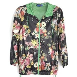Adidas Farm Rio Jardim Fruta Floral Zip Jacket Windbreaker Small